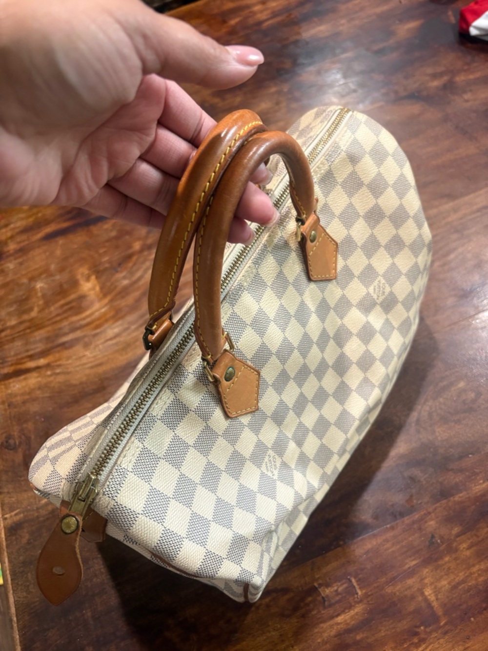 Louis Vuitton speedy 30 Damier azur - Picture 5 of 9